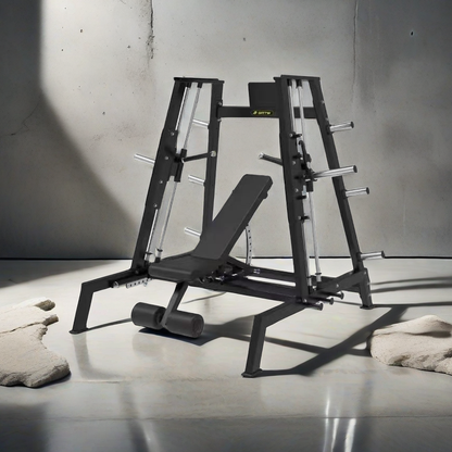 P tower type chest push and shoulder push training fitness equipment