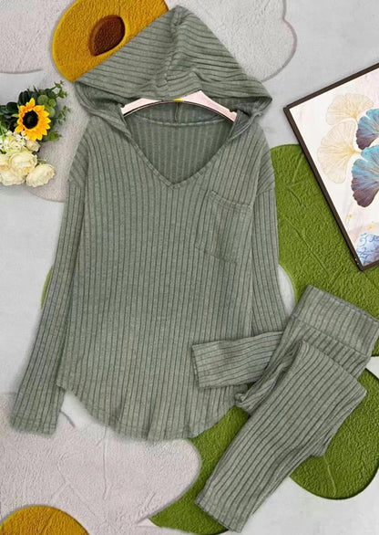 SY-118 Two-piece set pit stripe knitted set - Mixbatch