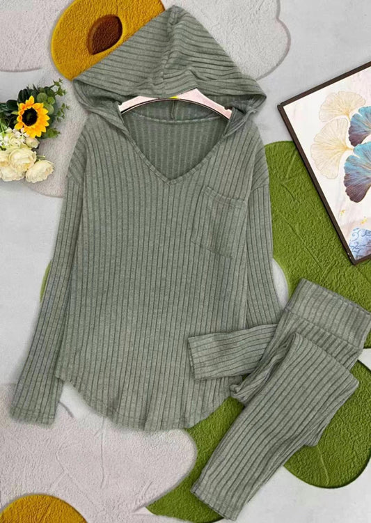 SY-118 Two-piece set pit stripe knitted set - Mixbatch