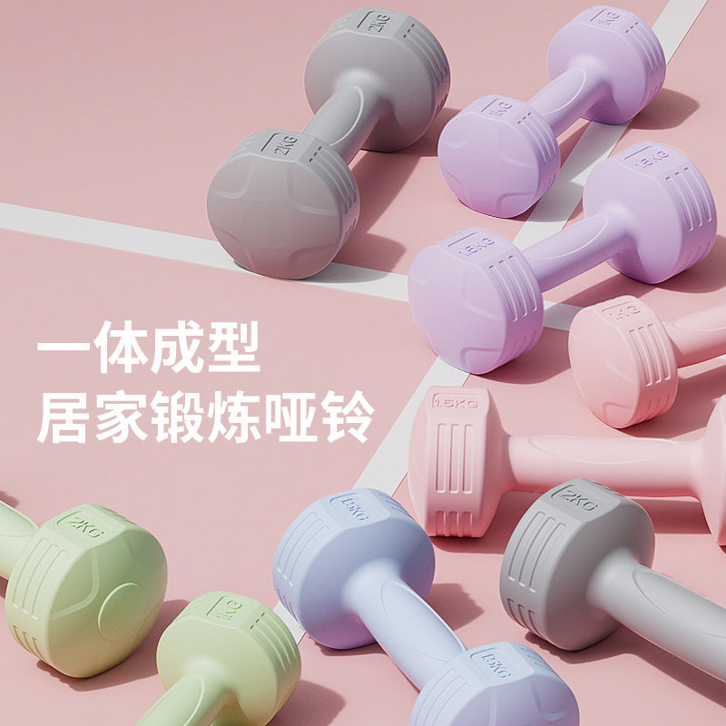 Women's Small Dumbbells for Beginners Home Arm Exercise Arm Muscle Dumbbells Yoga Sports Fitness Training Dumbbells1-5KG