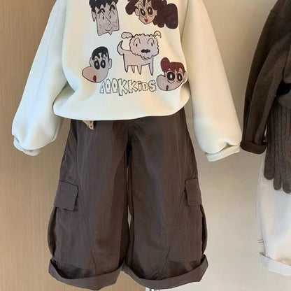 P sweater cartoon suit