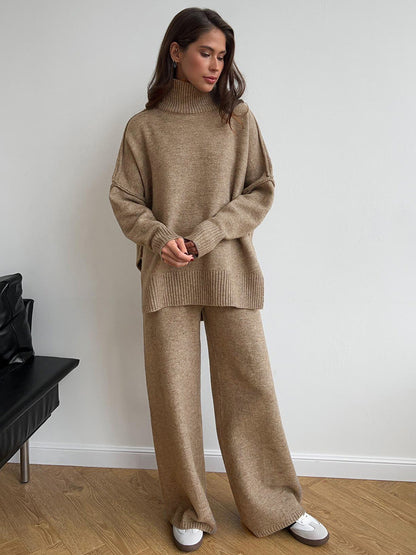 Knitted Long Pants Set