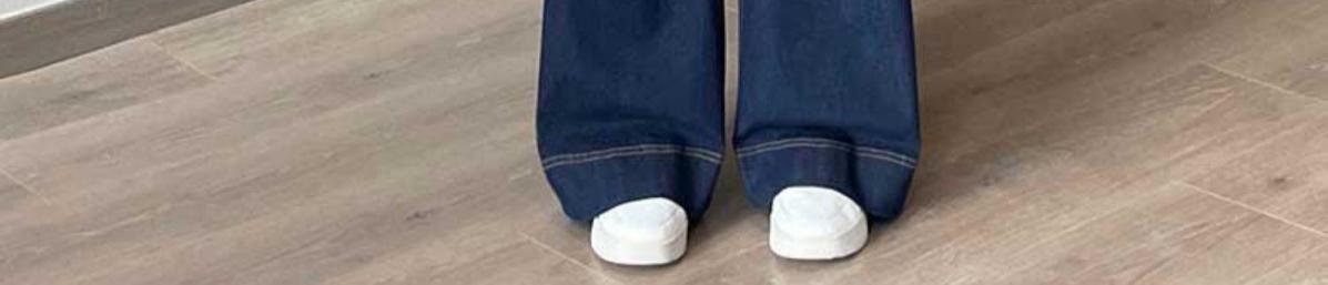 Denim Blue Straight-Leg Jeans for Women Spring Summer High Waist Stretchy Draped Wide-Leg Pants