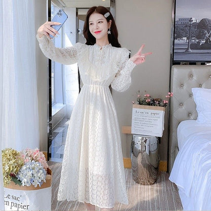 P new Chinese lace dress for women