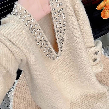 V Collar Sweater