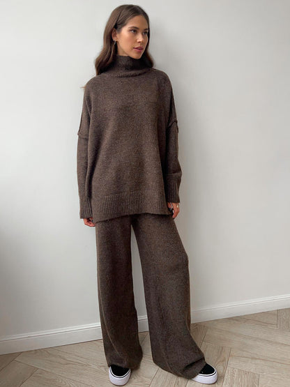 Knitted Long Pants Set