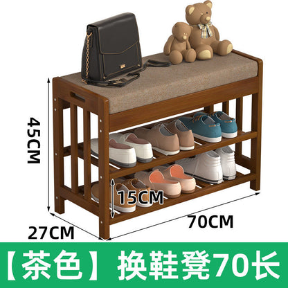 P shoe changing stool shoe cabinet