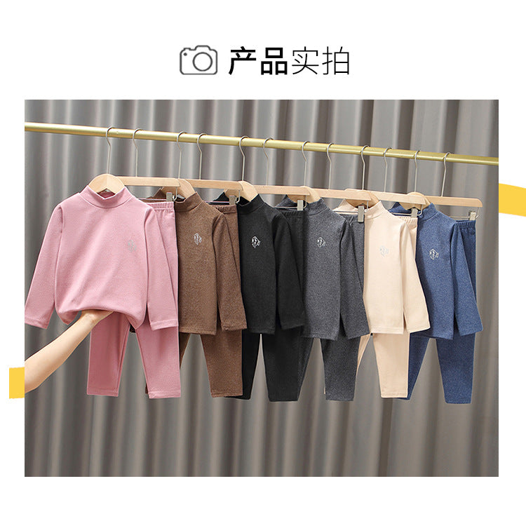 Children's Mid-Neck Thermal Underwear Set