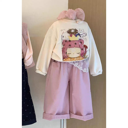 P children's long-sleeved trousers set