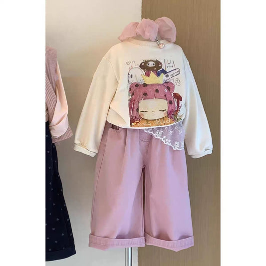 P children's long-sleeved trousers set