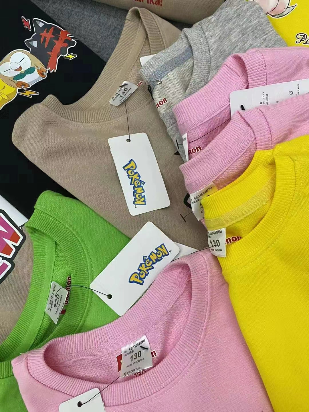 B2-m13 Cotton Children's sweater Pokémon new round neck long-sleeved no hat - Mixbatch