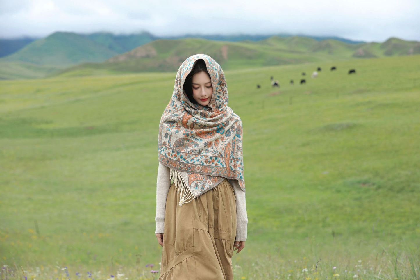 Autumn and Winter Scarf Shawl