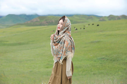 Autumn and Winter Scarf Shawl