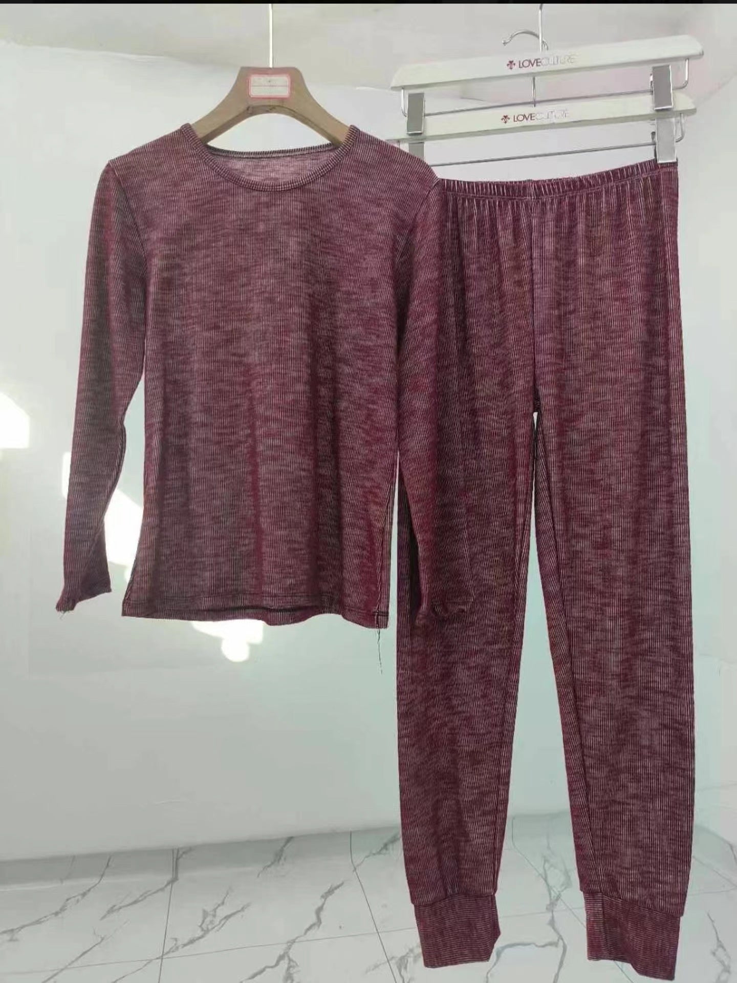 B2-m14 Women's 100% cotton thermal underwear set - Mixbatch