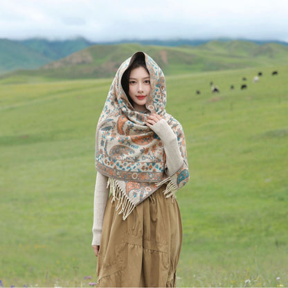 Autumn and Winter Scarf Shawl