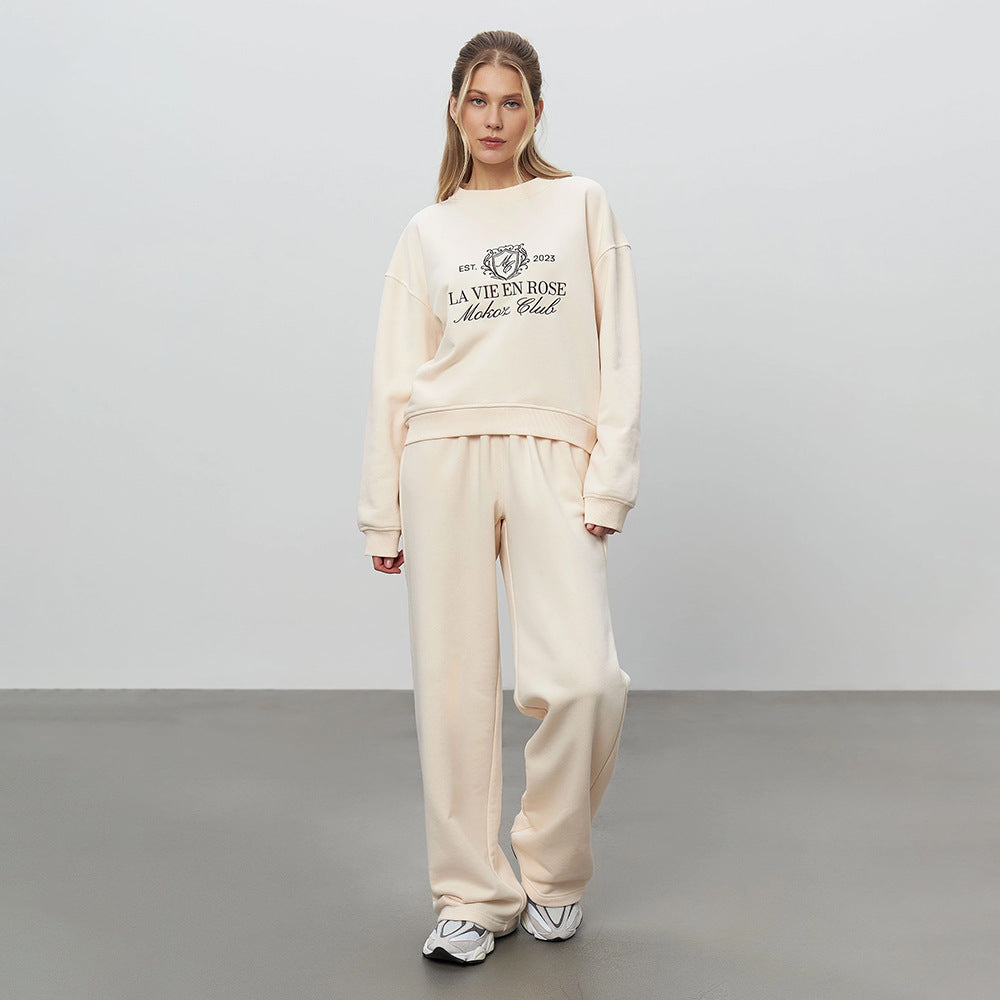 Sweatshirt and Pants Two-Piece Set