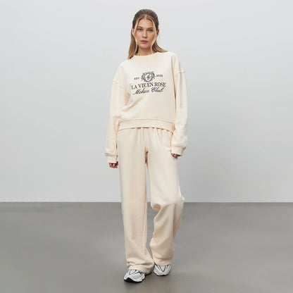 Sweatshirt and Pants Two-Piece Set