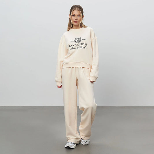 Sweatshirt and Pants Two-Piece Set
