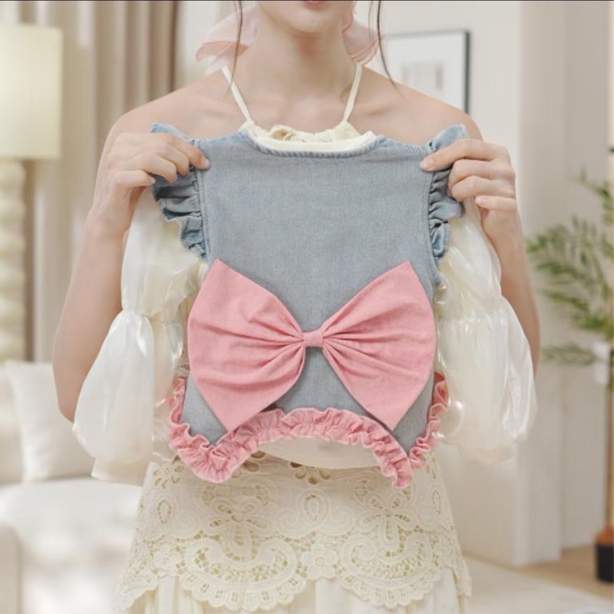 P children's denim suit