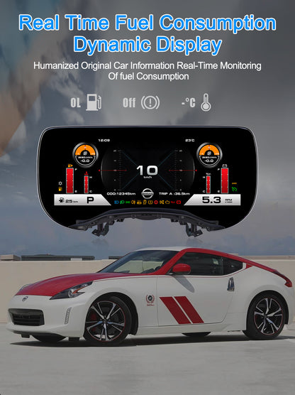 Suitable for Nissan350Z 03-09LCD Dashboard12.3Inch LCD Display Cockpit Upgrade