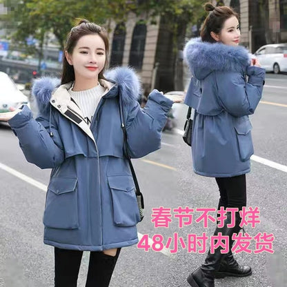 ZY-006 Parker cotton clothes women's medium and long 2024 winter - Mixbatch