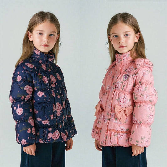 P cotton-padded clothes thickened warm middle-aged children's cotton-padded clothes girls' student jackets cotton-padded jackets