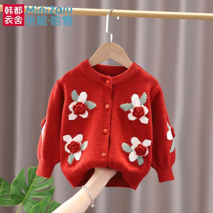 P Children's Knitted Cardigan