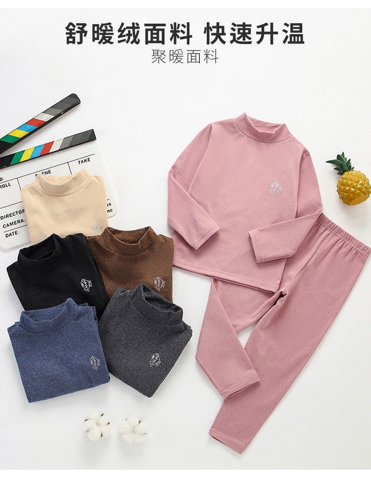 Children's Mid-Neck Thermal Underwear Set