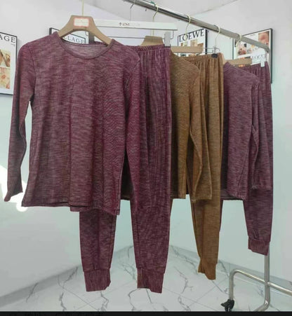 B2-m14 Women's 100% cotton thermal underwear set - Mixbatch