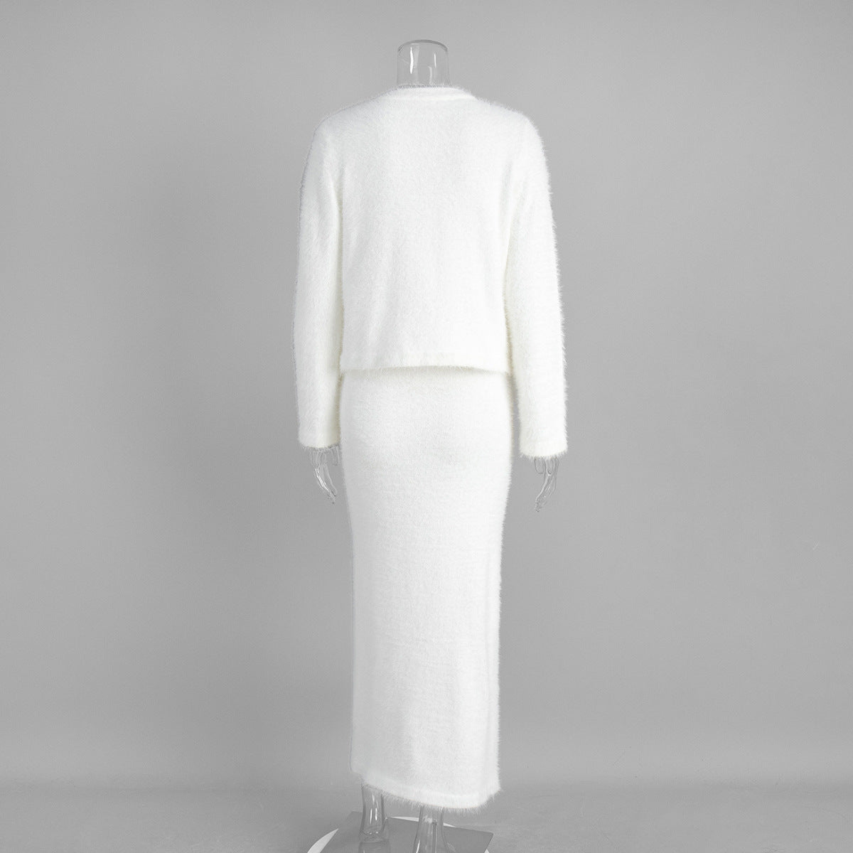 Plush Long Dress Set