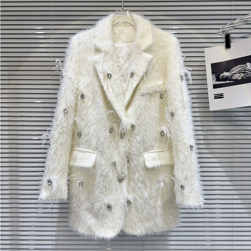 P Rhinestone Bead Jacket