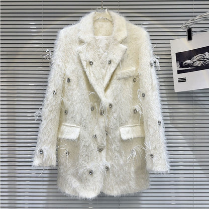 P Rhinestone Bead Jacket