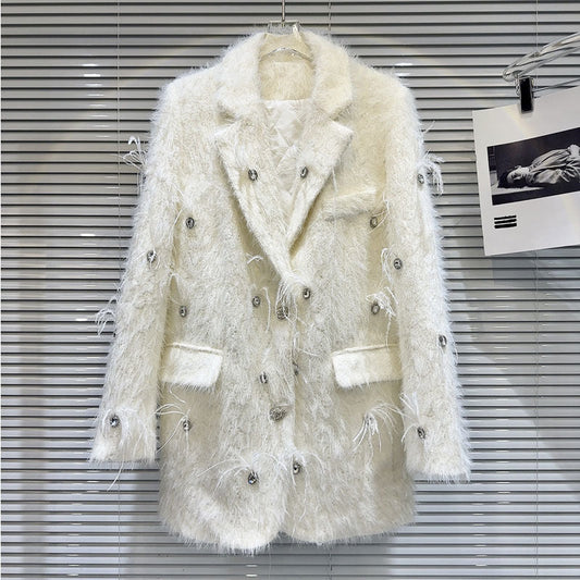 P Rhinestone Bead Jacket