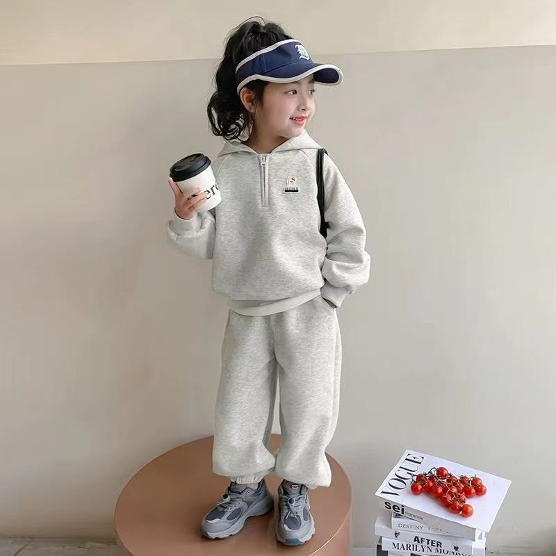 P Children's casual sweater two-piece set