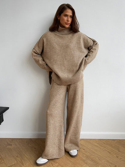 Knitted Long Pants Set