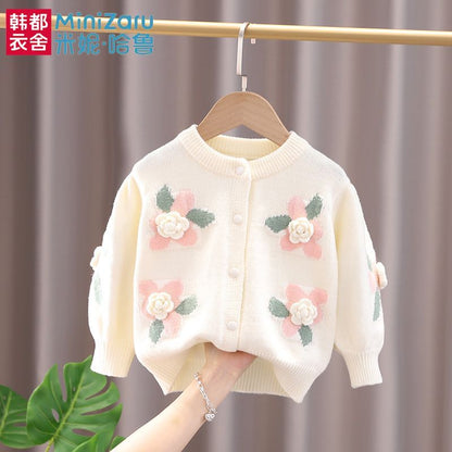 P Children's Knitted Cardigan