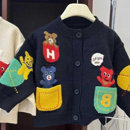 P Children's Knitted Cardigan