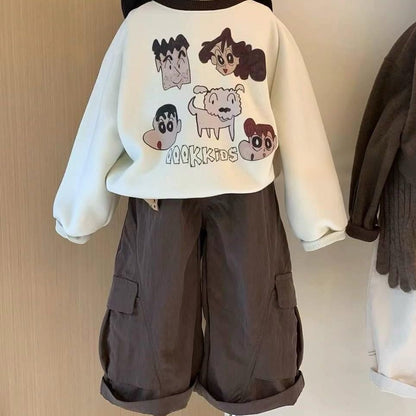 P sweater cartoon suit
