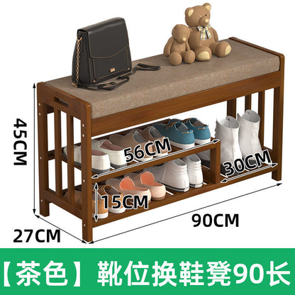 P shoe changing stool shoe cabinet