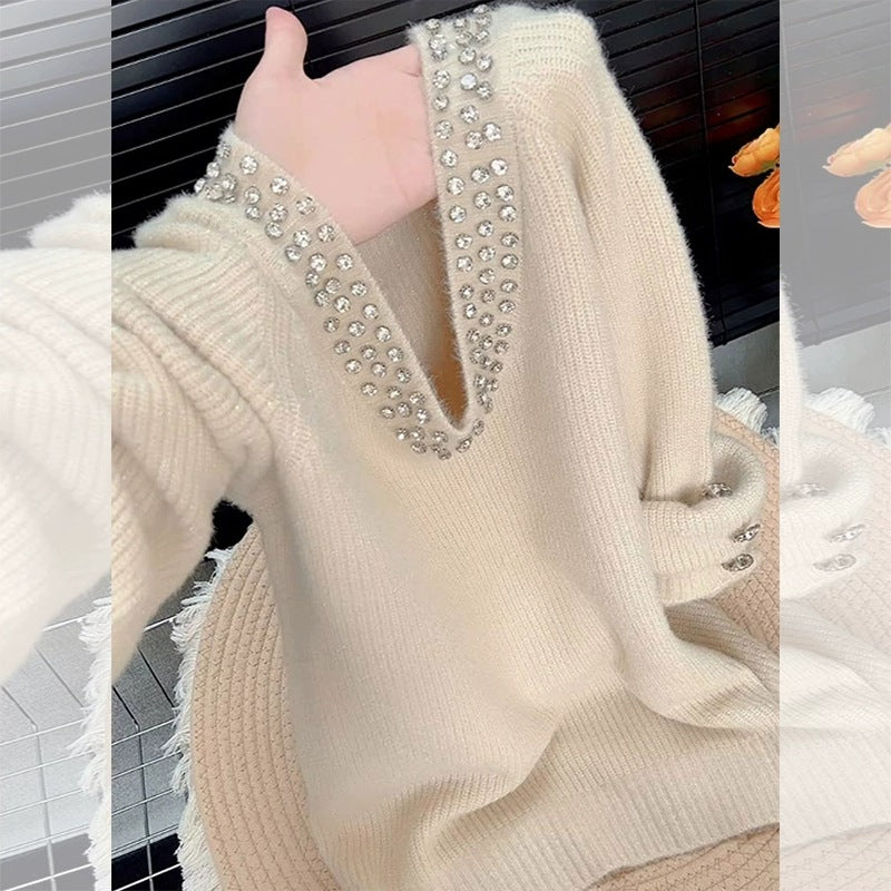 V Collar Sweater