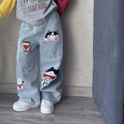 P Children's Long Sleeve Jeans Set