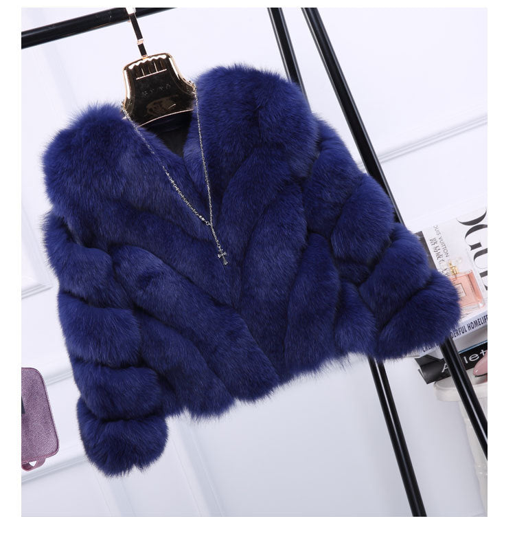 A faux fur jacket