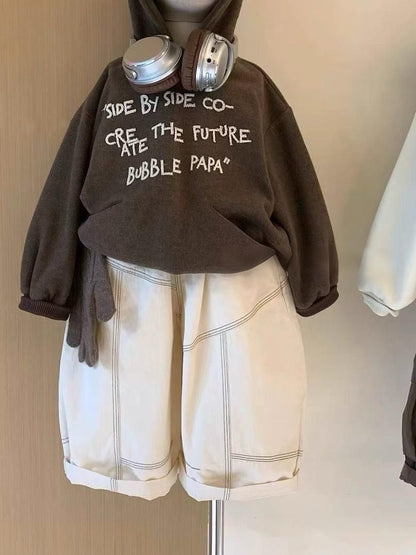 P sweater cartoon suit