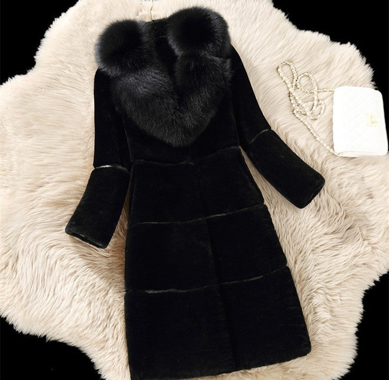 A faux fur jacket