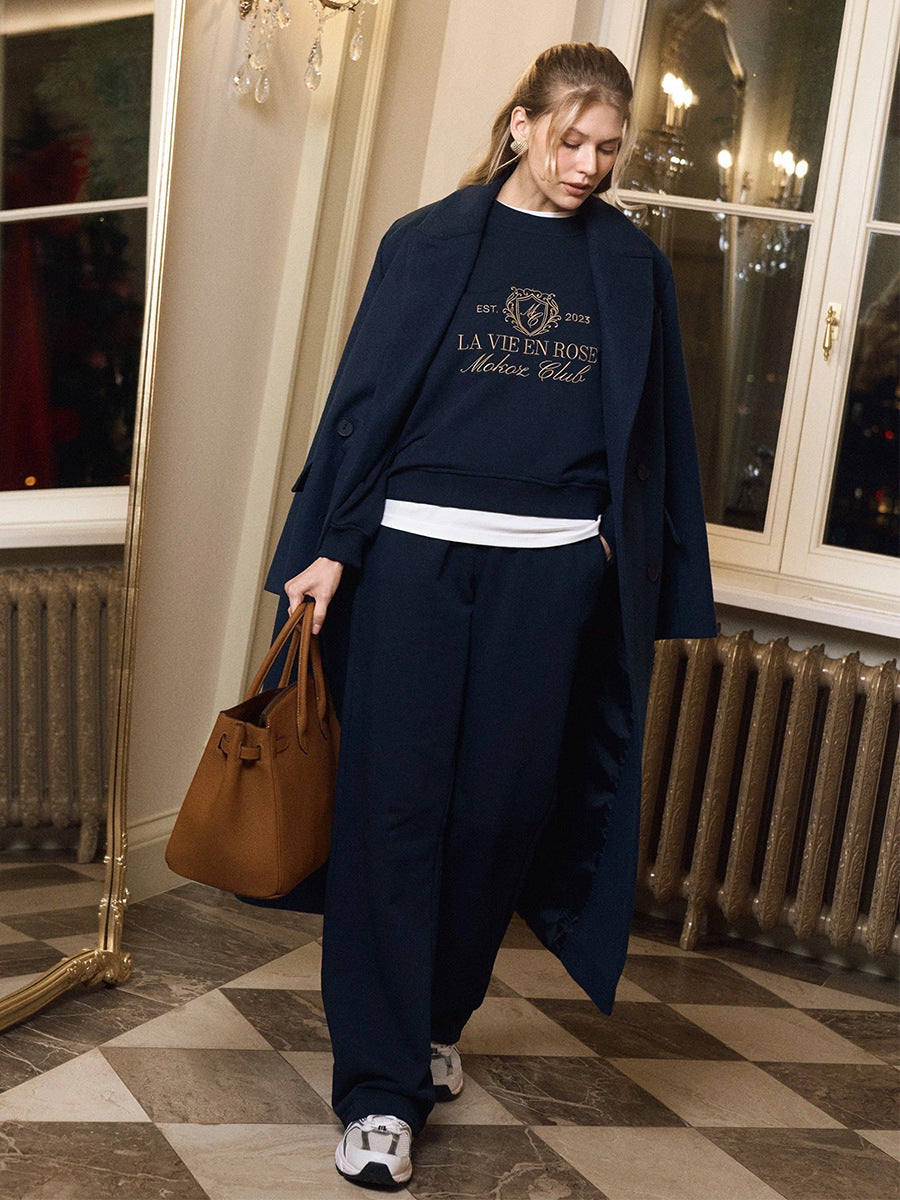 Sweatshirt and Pants Two-Piece Set