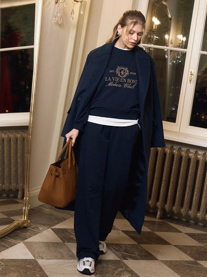 Sweatshirt and Pants Two-Piece Set