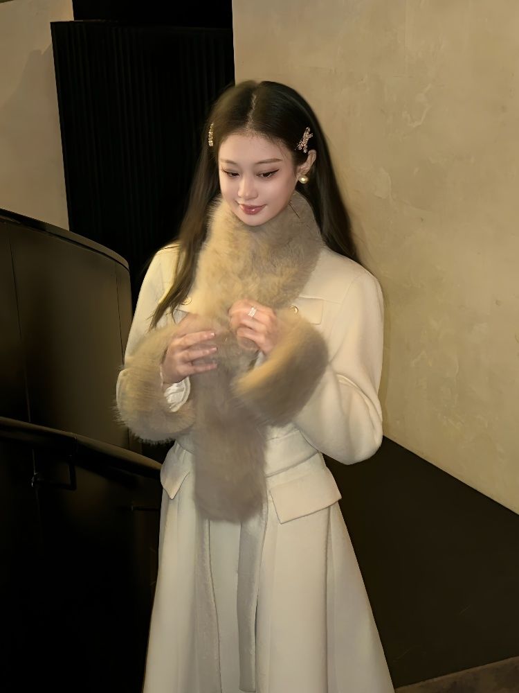 P winter warm long jacket