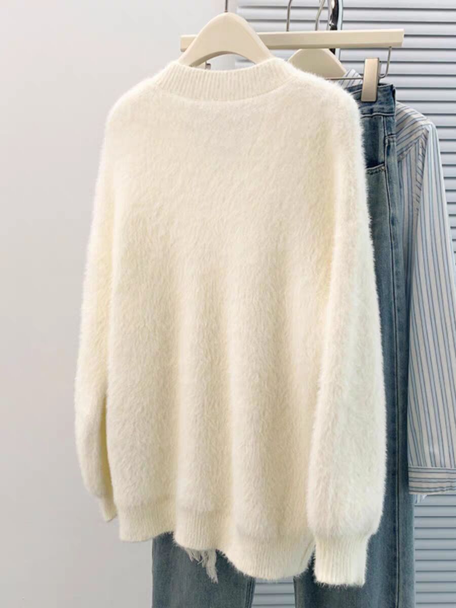 V Collared Sweater Knitwear