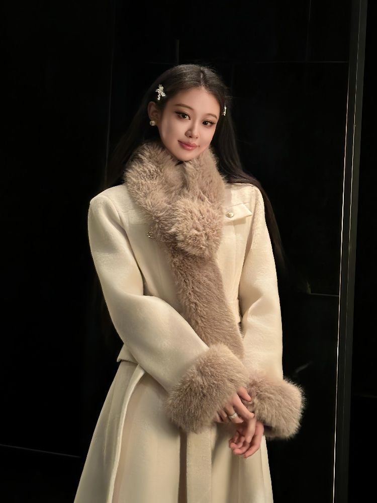 P winter warm long jacket