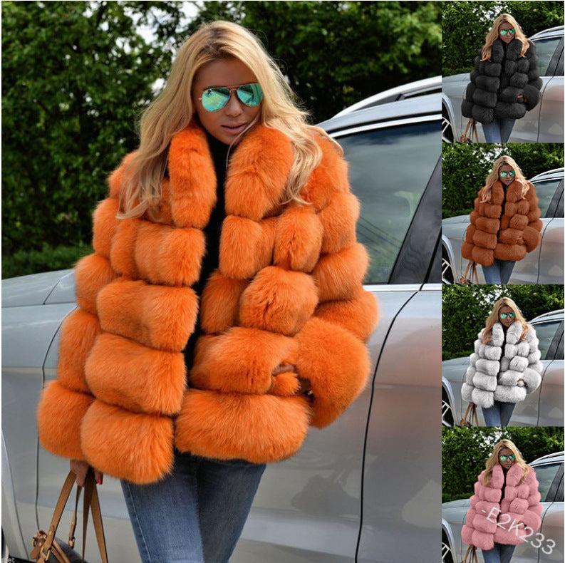 A faux fur jacket